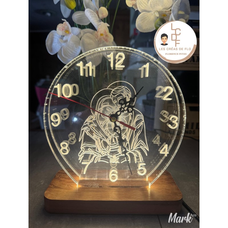 Horloge en Plexiglass Personnalisable
