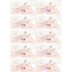 Carte de remerciement