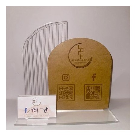 Support  carte de visite QR code